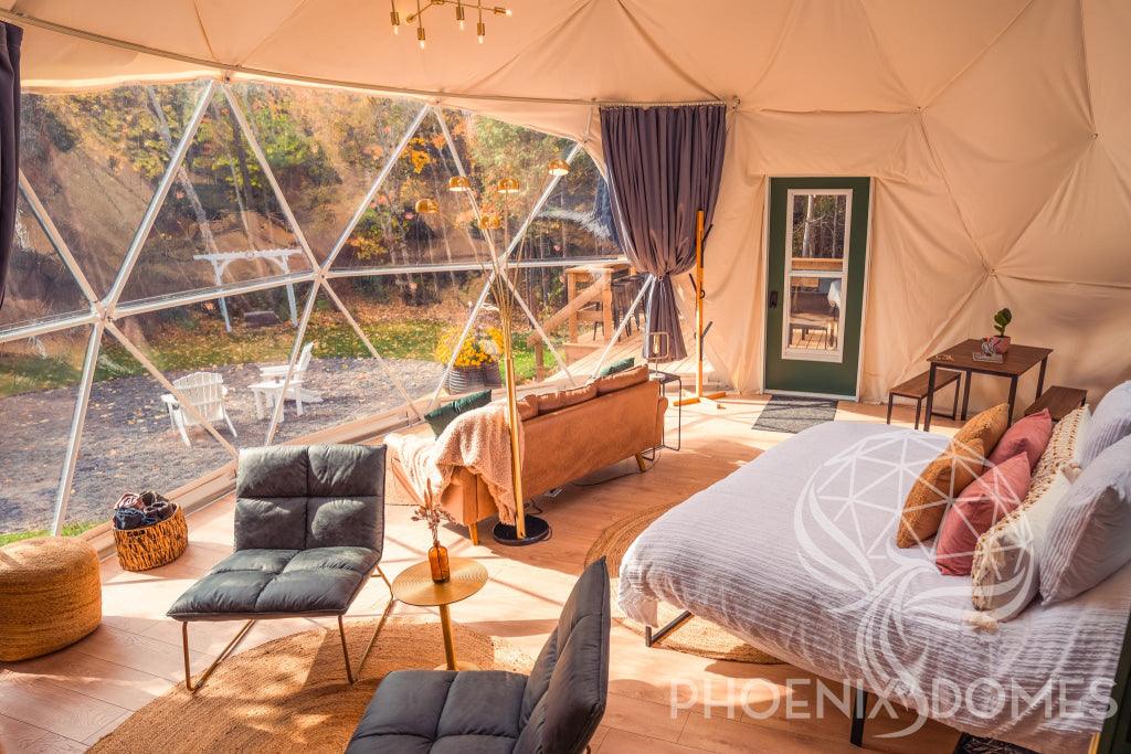 4-Season DELUXE Glamping Package Dome - 26'/8m - Phoenix Domes - Image 3