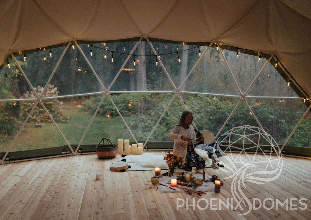 4-Season DELUXE Glamping & Yoga Package Dome - 30'/9m - Phoenix Domes - Image 31