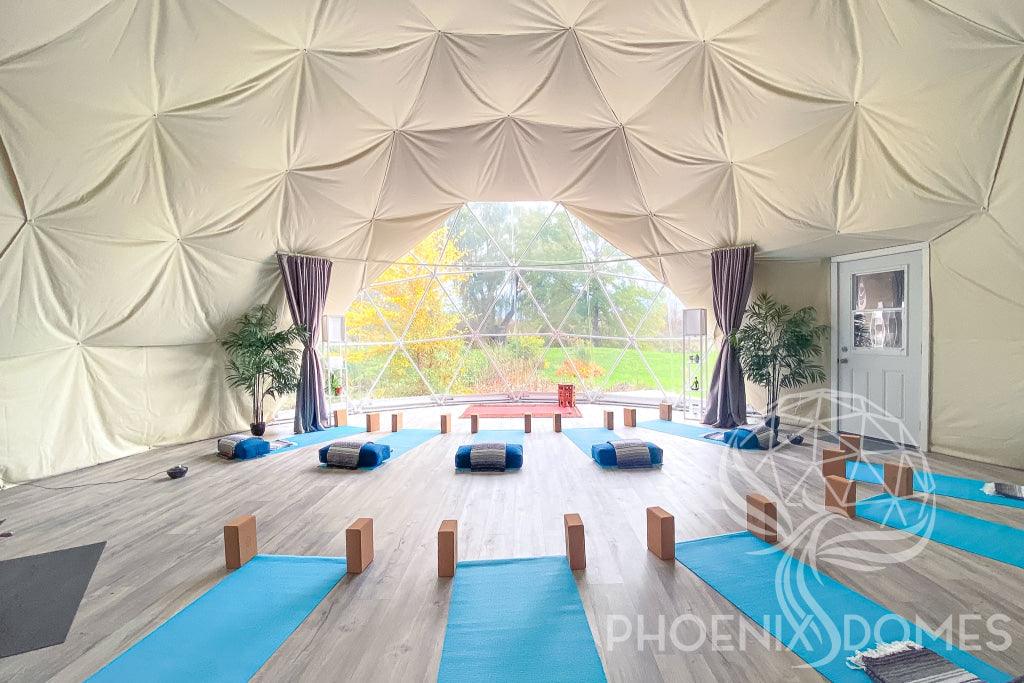 4-Season DELUXE Glamping & Yoga Package Dome - 30'/9m - Phoenix Domes - Image 4
