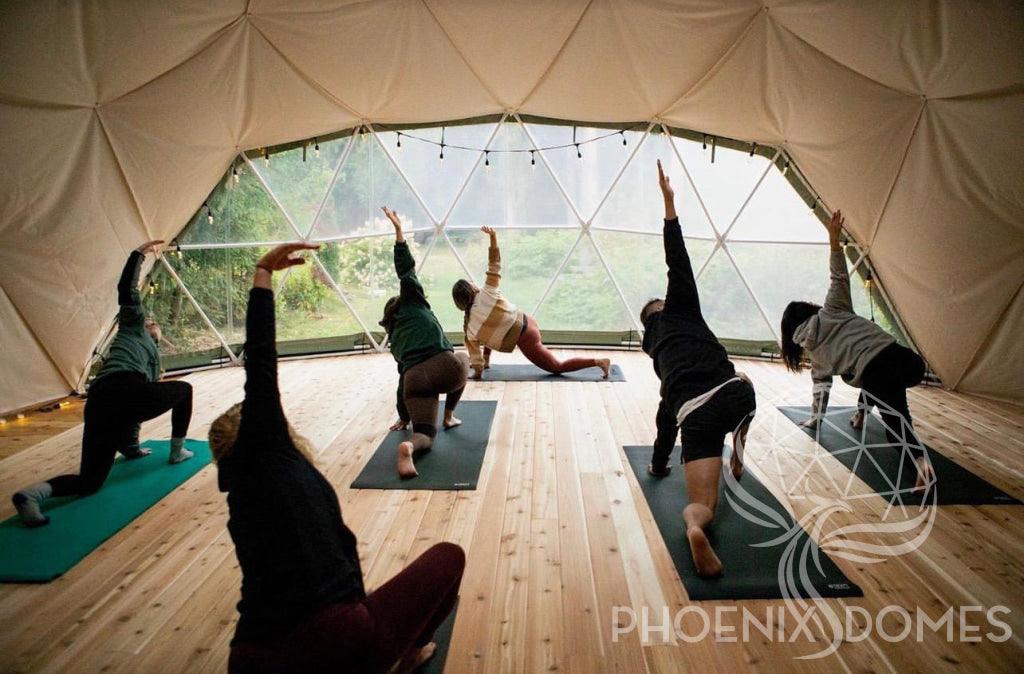 4-Season DELUXE Glamping & Yoga Package Dome - 33'/10m - Phoenix Domes - Image 2
