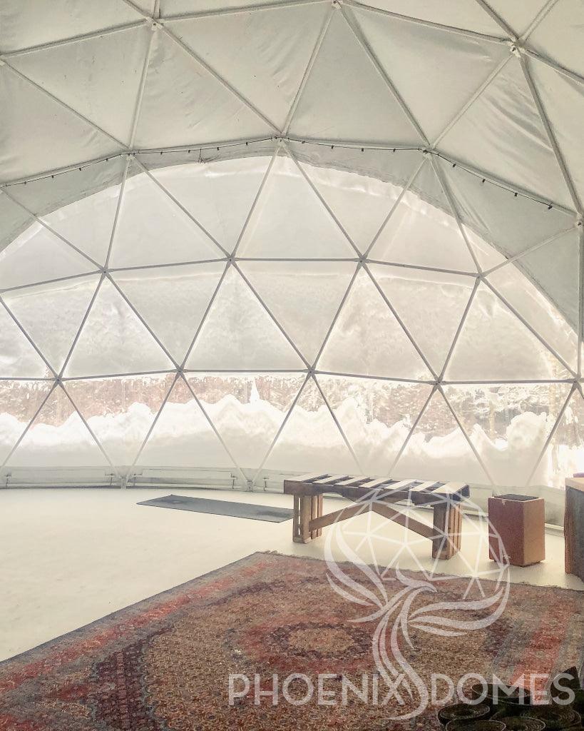 4-Season DELUXE Glamping & Yoga Package Dome - 33'/10m - Phoenix Domes - Image 20