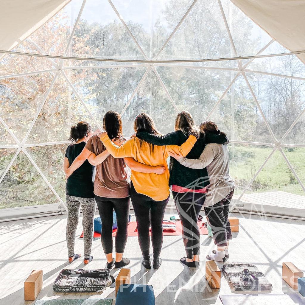 4-Season DELUXE Glamping & Yoga Package Dome - 33'/10m - Phoenix Domes - Image 23