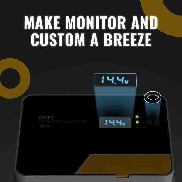 40A MPPT Solar Charge Controller 12V/24V/36V/48V - Image 8