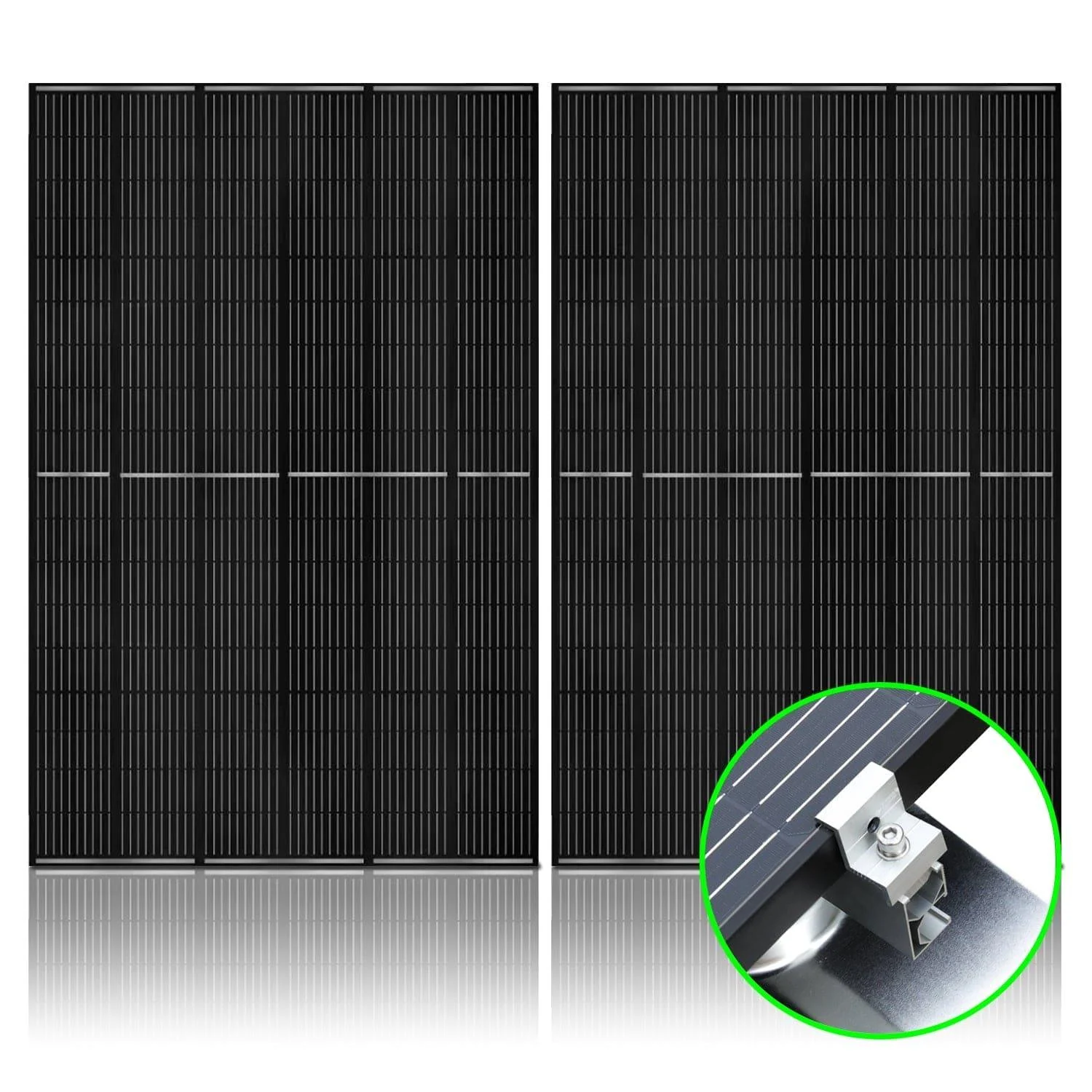 410 Watt Monocrystalline Solar Panel (2 Pack) With Solar Panel Mount Rack - Image 3