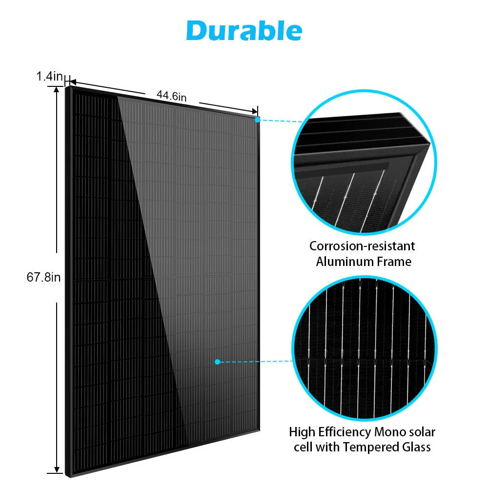 415W MONO BLACK PERC SOLAR PANEL FULL PALLET (32 PANELS) UL 61730 CEC Listed - Image 4
