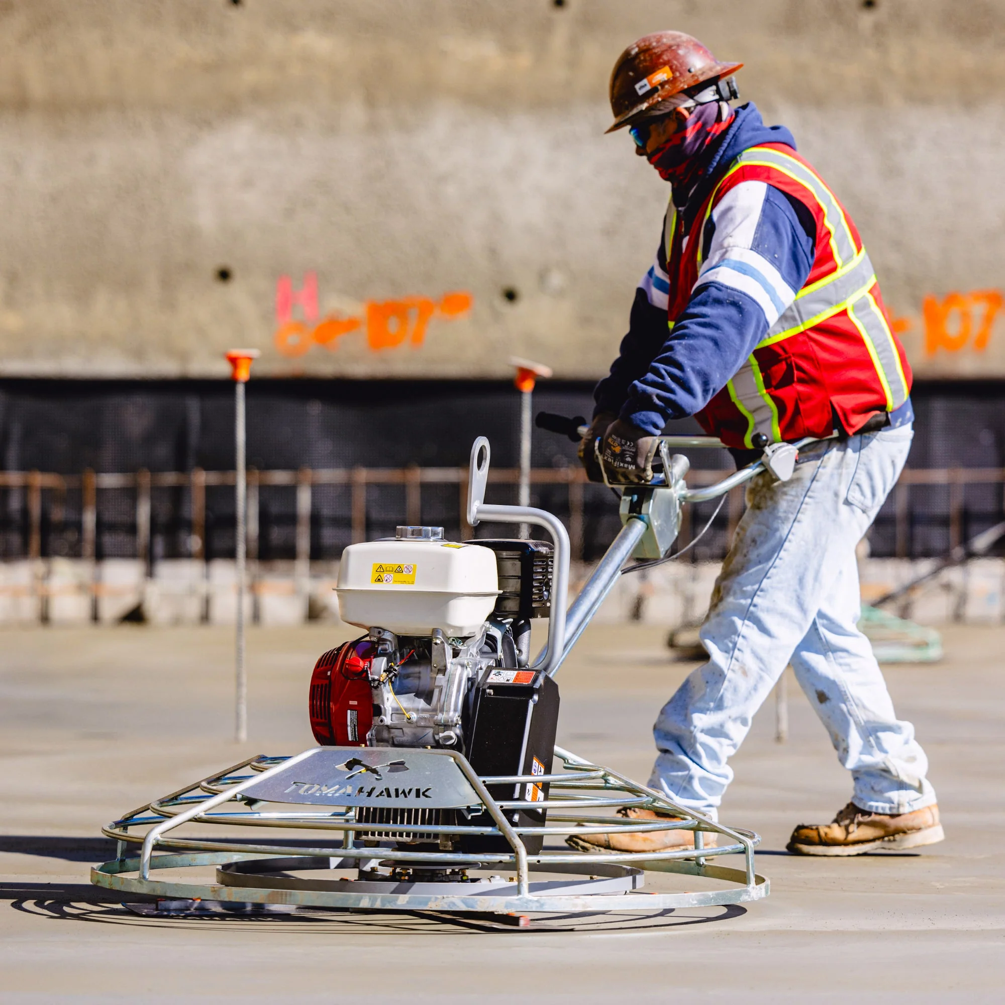 46" Honda Concrete Fast Pitch Power Trowel with 13HP Honda GX390 Finishing Blades Finishing Tool - Image 9