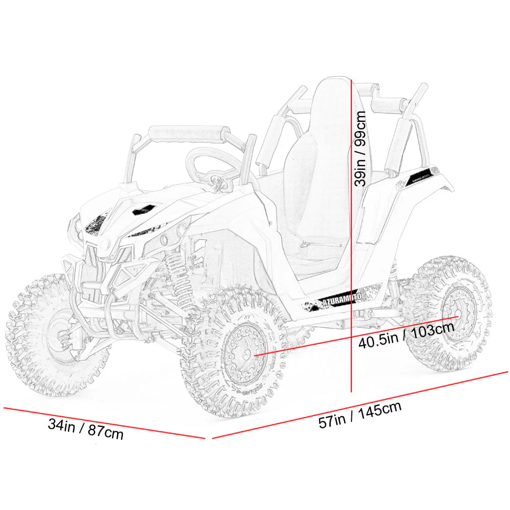 48V Mini UTV 1200W Full Suspension - Image 8