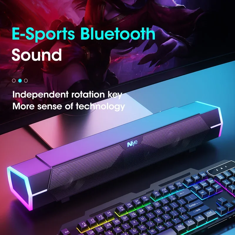 4D Computer Speakers Bluetooth 5.0 Stereo Soundbar Subwoofer for PC Laptop - Image 4