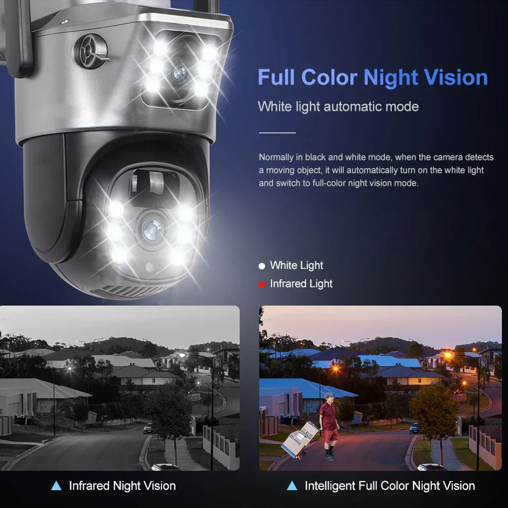 4G WiFi Solar Security Camera Dual Lens 8MP 4K PIR Night Vision Outdoor CCTV - Image 7