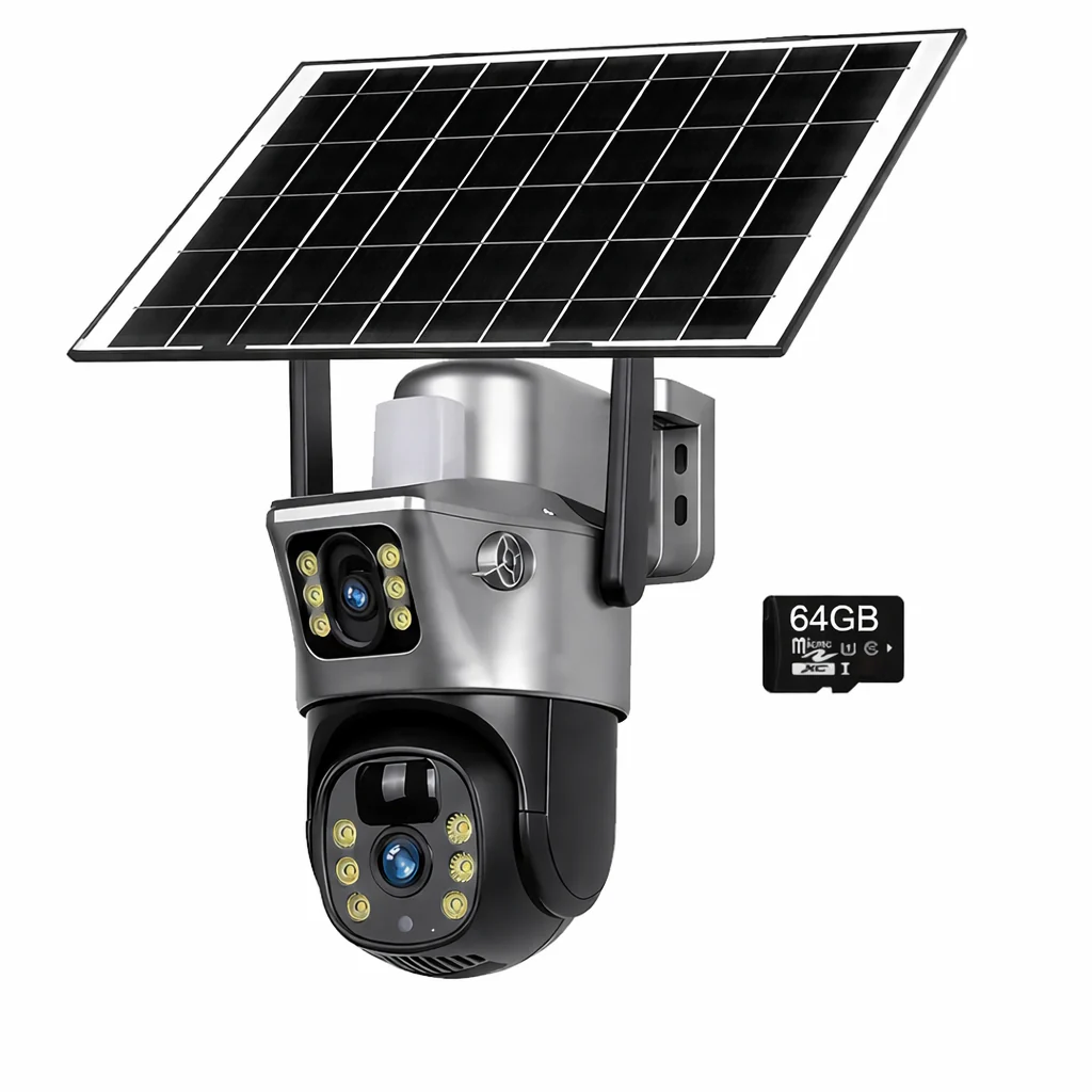 4G WiFi Solar Security Camera Dual Lens 8MP 4K PIR Night Vision Outdoor CCTV - Image 9