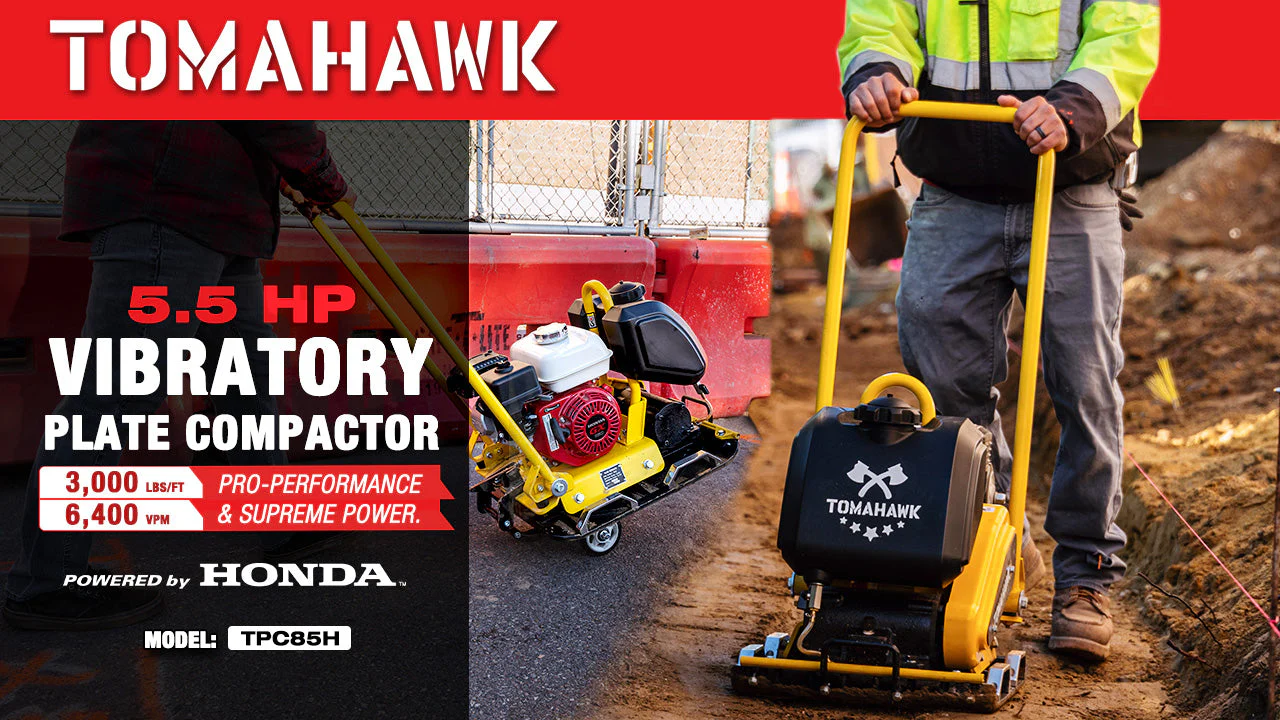 5.5 HP Honda Vibratory Plate Compactor 23x17" for Soil Asphalt Paver Compaction - Image 3