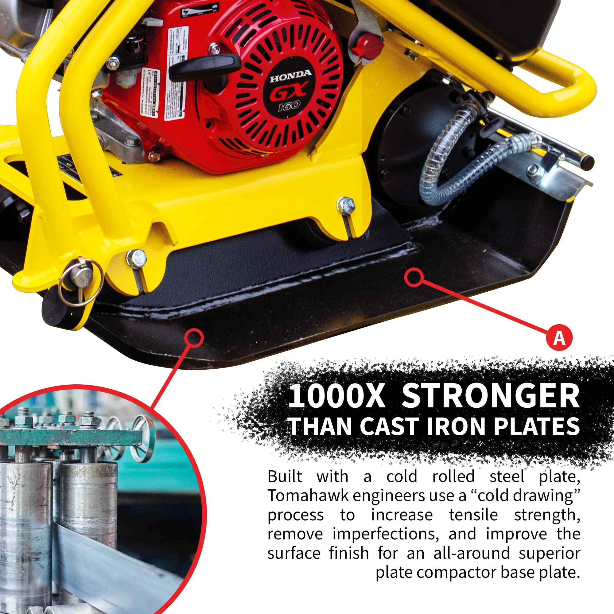 5.5 HP Honda Vibratory Plate Compactor for Asphalt Aggregate Soil Compaction - Image 4