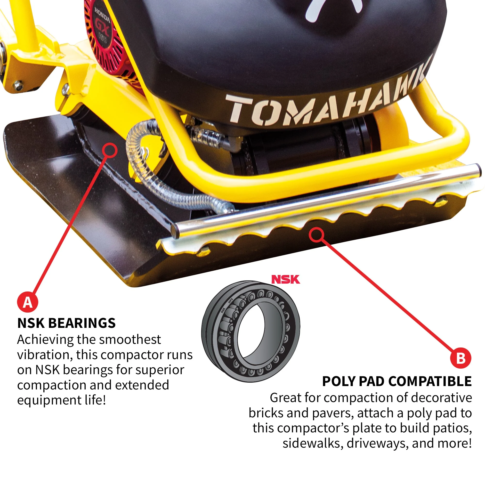 5.5 HP Honda Vibratory Plate Compactor for Asphalt Aggregate Soil Compaction - Image 8