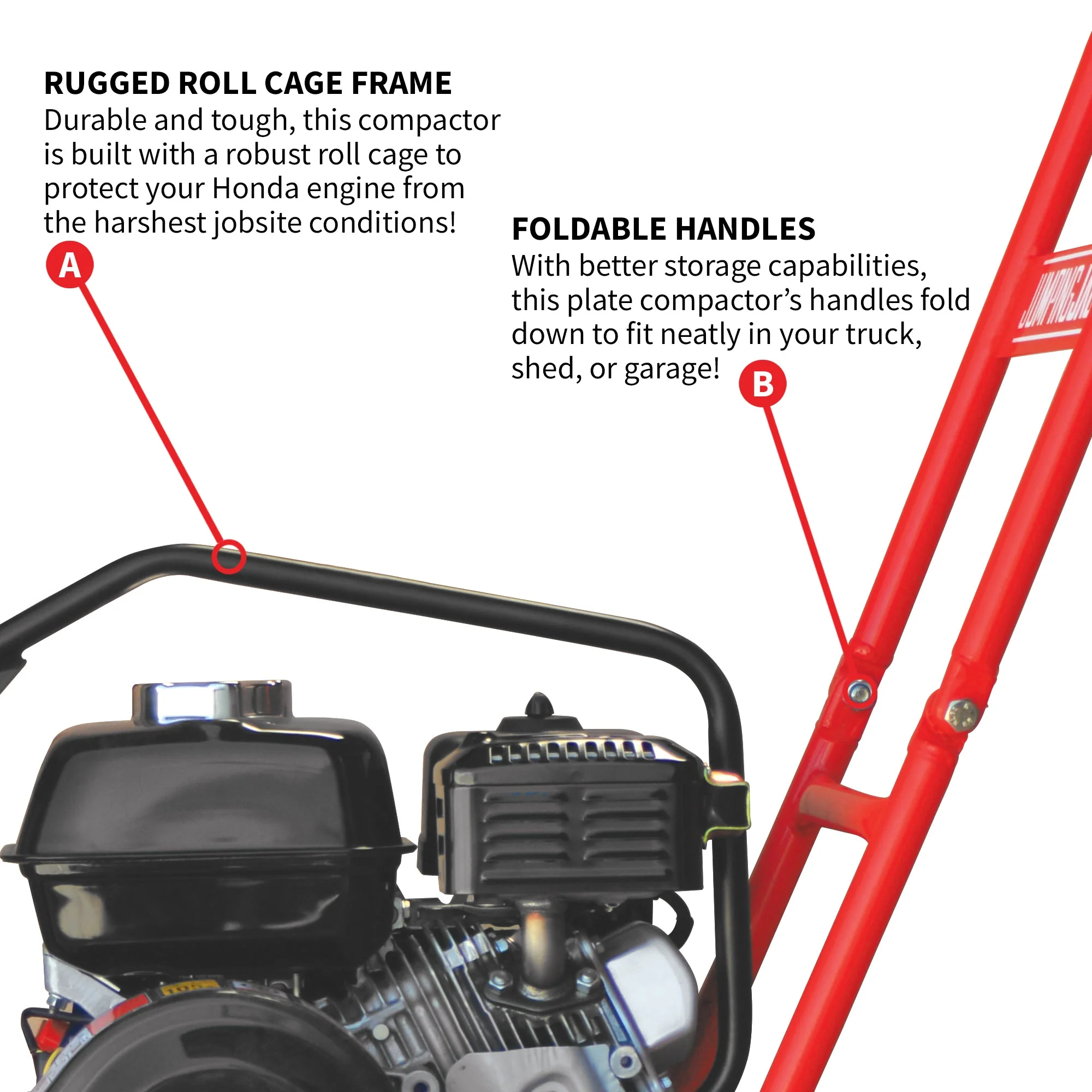 5.5 HP Honda Vibratory Plate Compactor for Soil Compaction Tamper 3 Year Warranty - Image 7