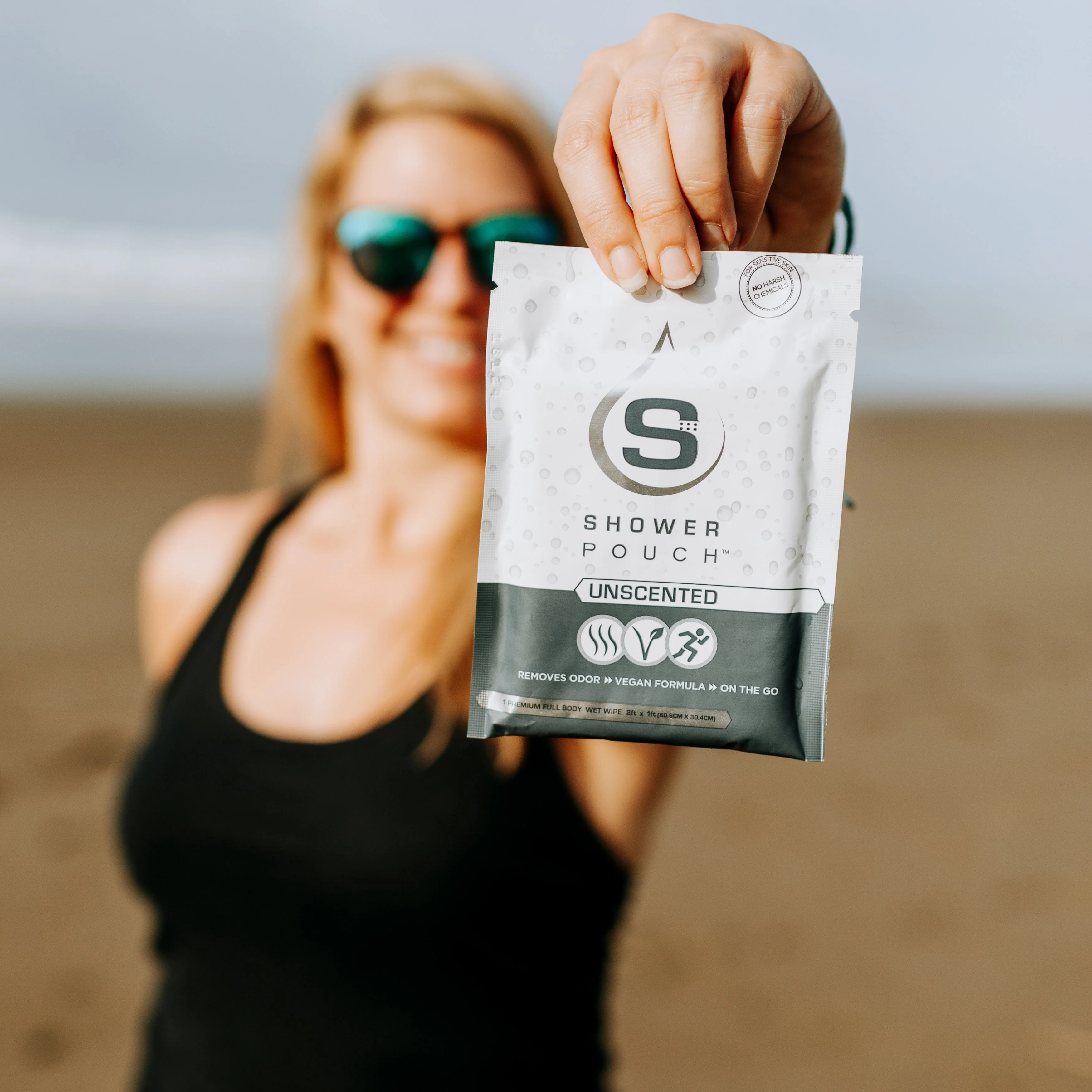 5-pack Shower Pouch XL (2' x 1') Body Wipes - Image 16