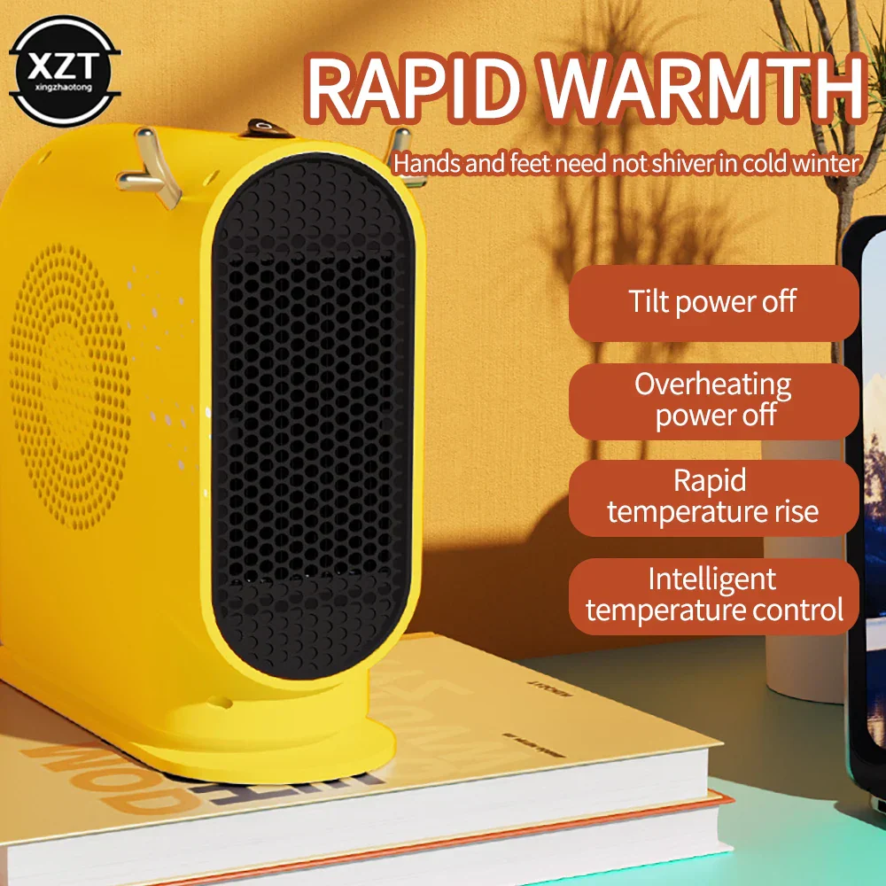500W Desktop Electric Heater Smart Thermostat Fan Heater Fast Heating for Home - Image 7