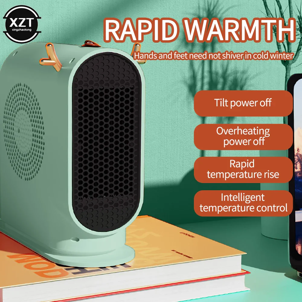 500W Desktop Electric Heater Smart Thermostat Fan Heater Fast Heating for Home - Image 9