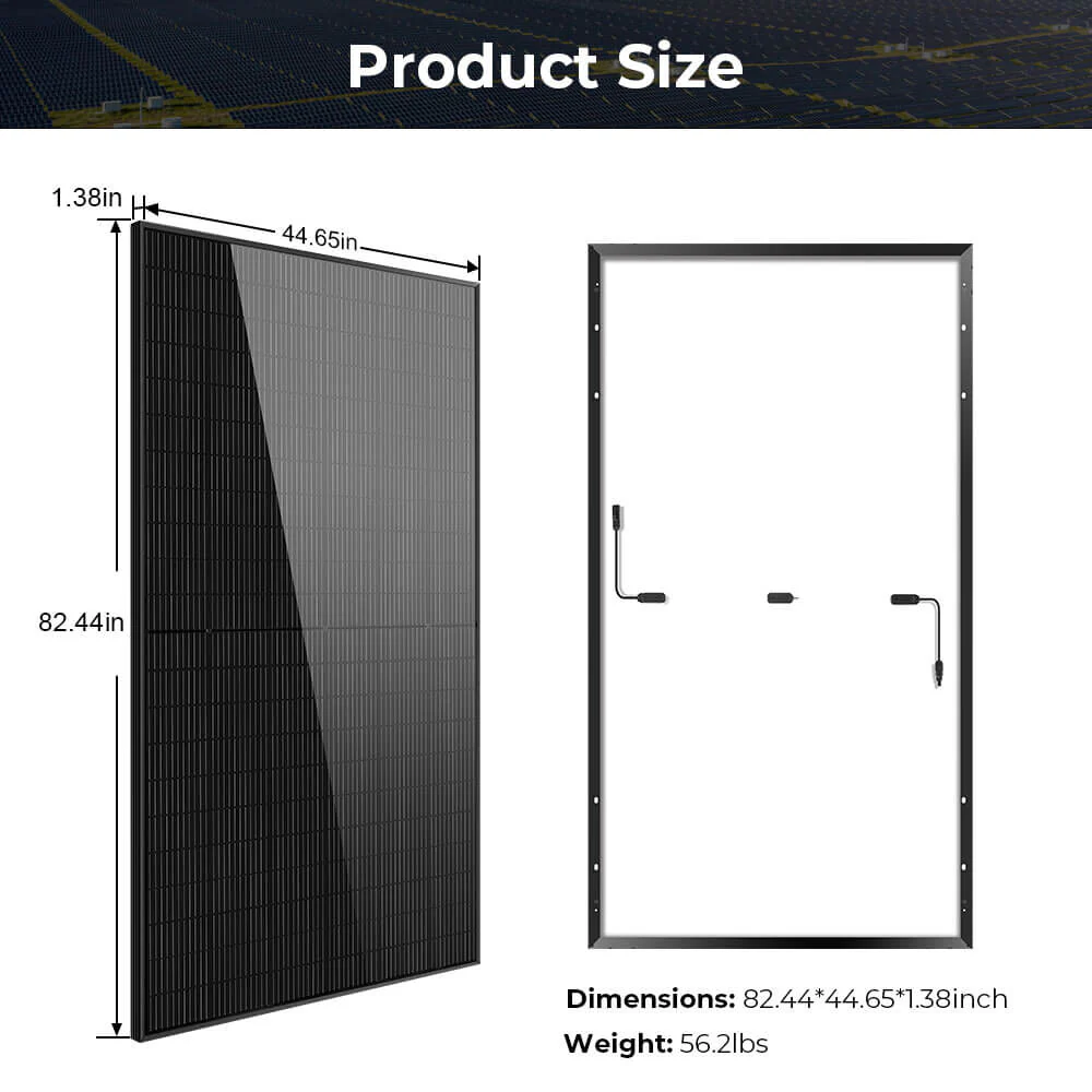 500W MONO BLACK PERC SOLAR PANEL FULL PALLET (32 PANELS) UL 61730  CEC Listed - Image 5