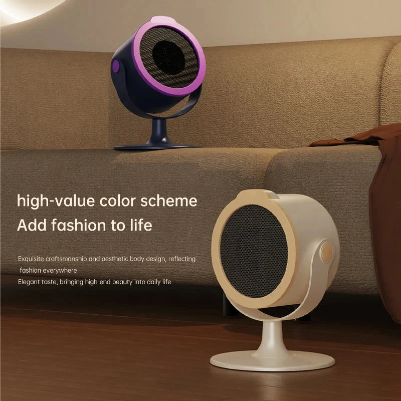 500W Portable Electric Heater – Desktop Silent Heater Energy-Efficient Home Office - Image 2