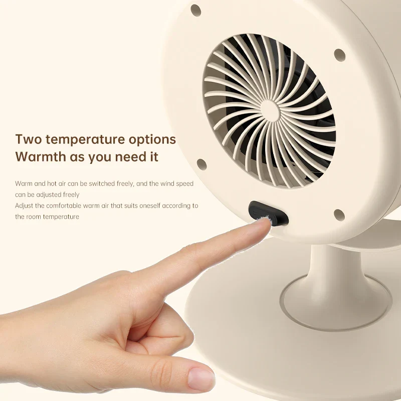 500W Portable Electric Heater – Desktop Silent Heater Energy-Efficient Home Office - Image 5