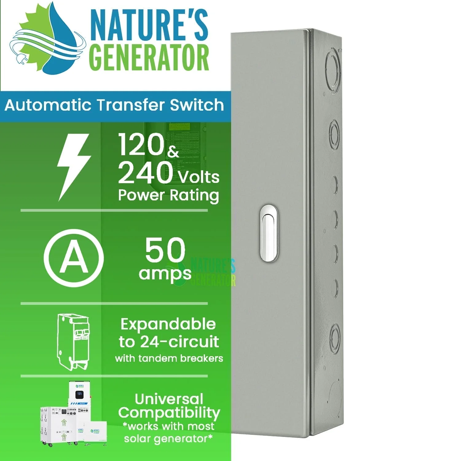 50A Automatic Generator Transfer Switch - Image 2