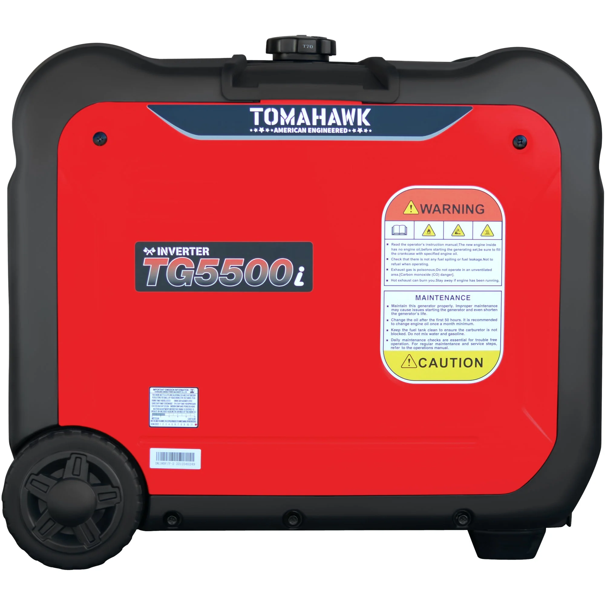 5500 Watt Inverter Generator Super Quiet Portable Gas Power Professional Use - Image 11