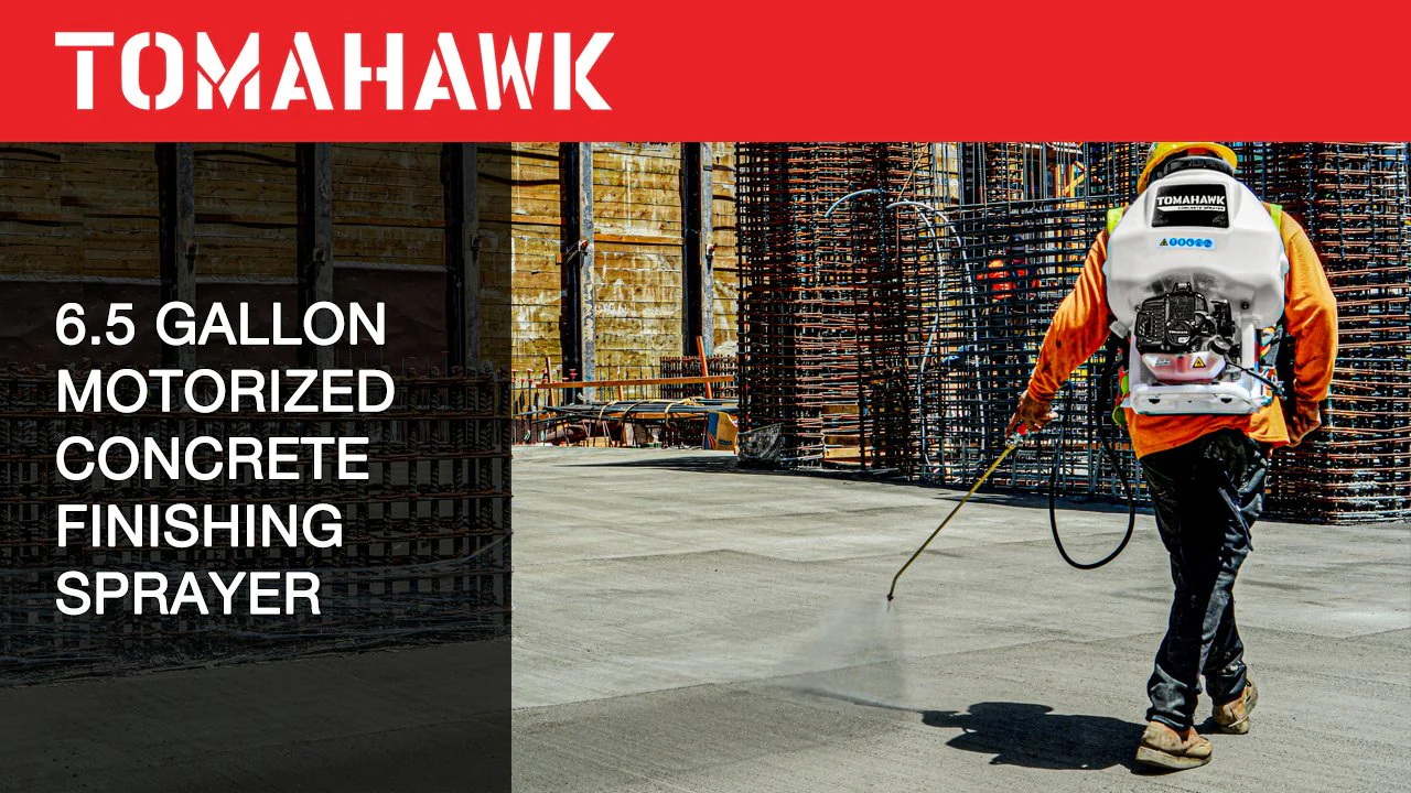 6.5 Gallon Backpack Concrete Sprayer .5 GPM Gas Finishing Tool for Cement Sealant Curing Stain - Image 3