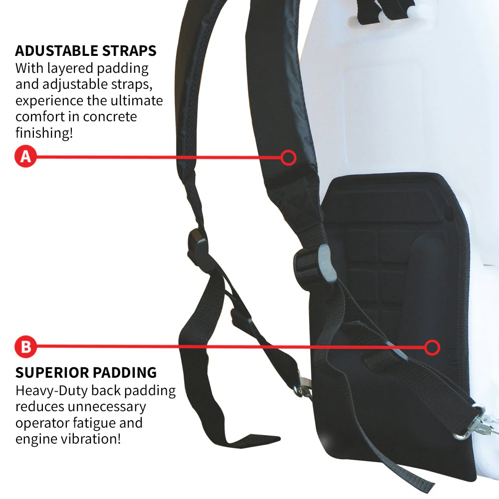6.5 Gallon Backpack Concrete Sprayer .5 GPM Gas Finishing Tool for Cement Sealant Curing Stain - Image 7