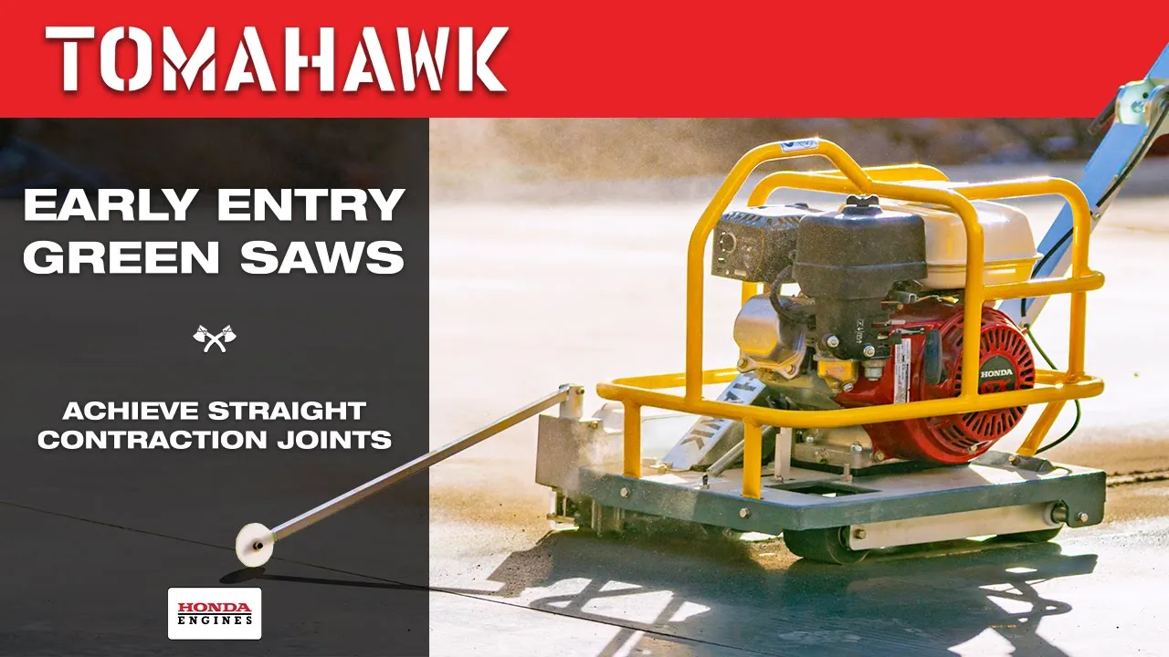 6" Early Entry Green Concrete Saw with 3.5 HP Honda GX120 Engine - Image 4