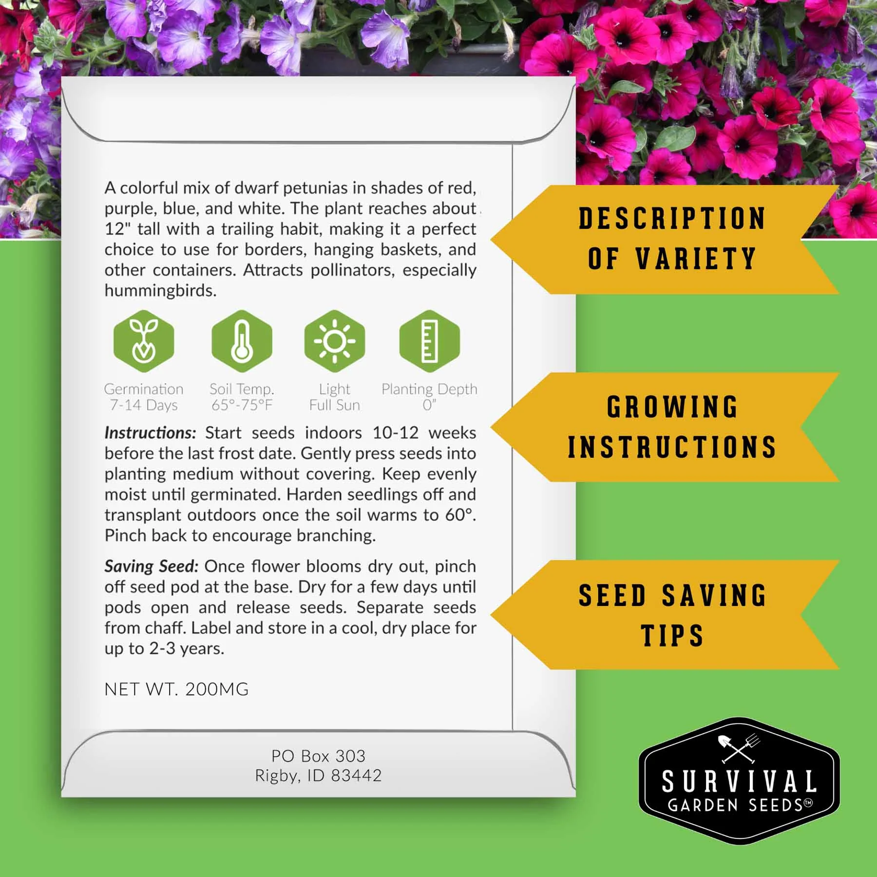 Pest Defense Seed Collection – 6 Heirloom Herbs & Flowers for Natural Garden Protection - Image 2