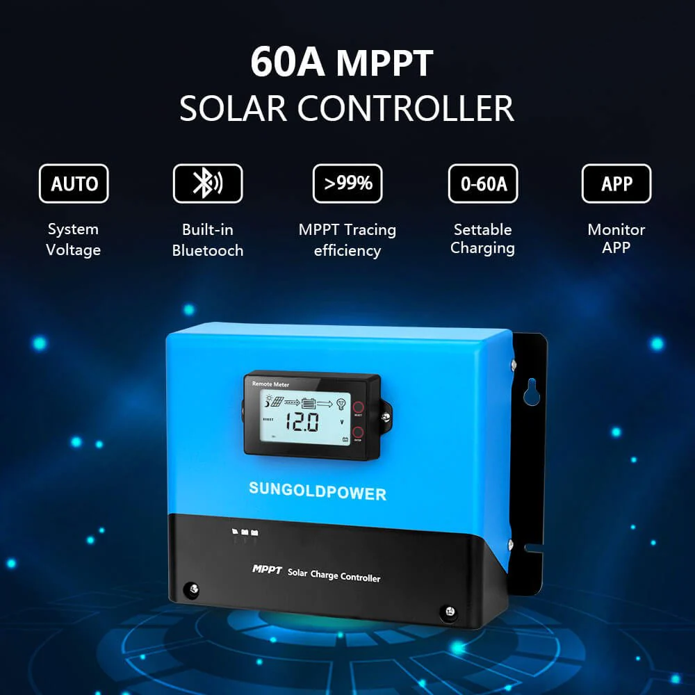 60 Amp MPPT Solar Charge Controller - Image 2