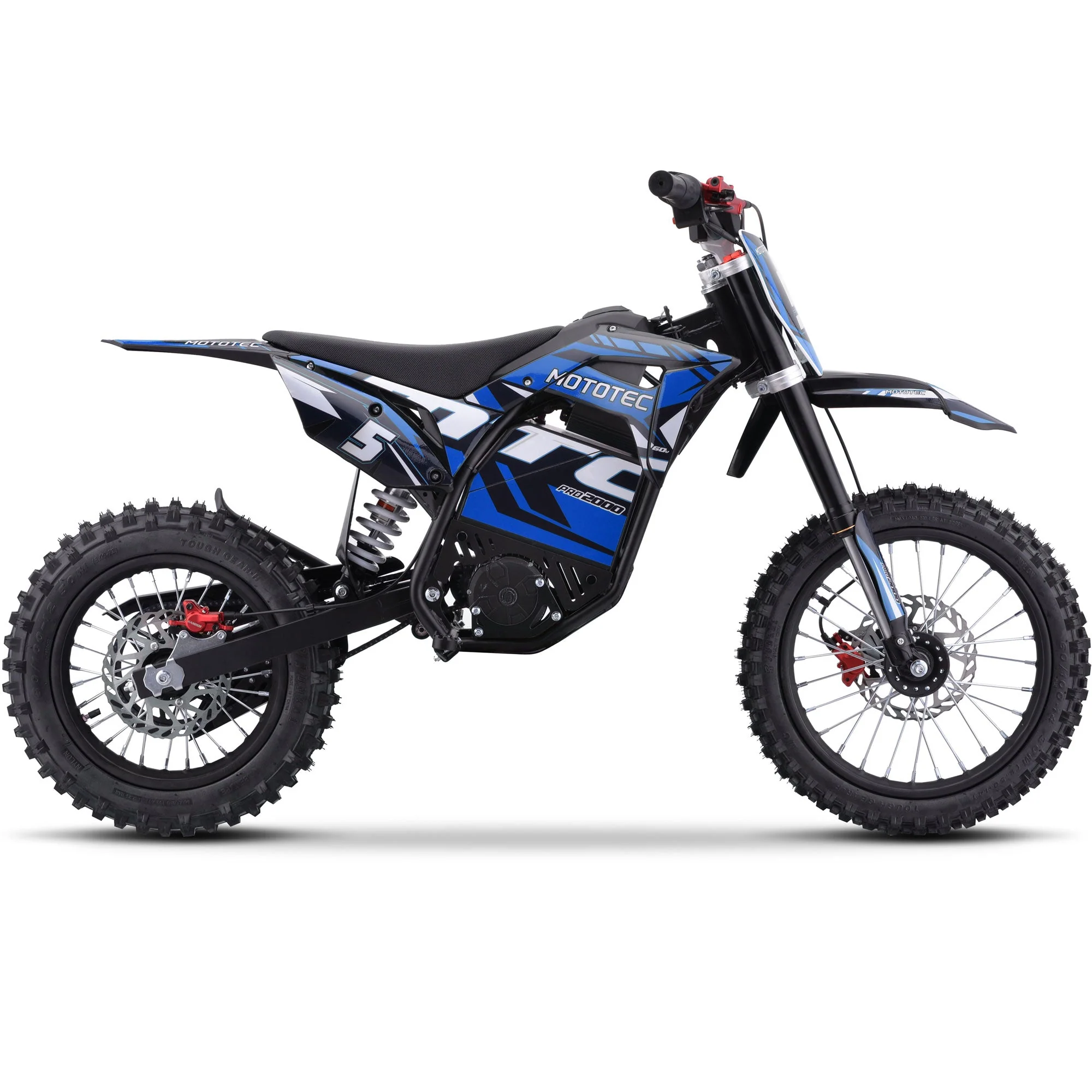 60V 2 kW Lithium Electric Dirt Bike (2,000 Watts) - Image 4