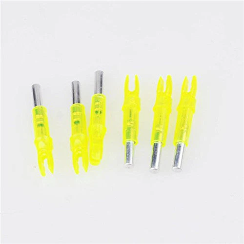 6pcs/lot Automatically ABS 44*6.2mm Led Lighted Arrow Nock Fits diameter Archery hunting Shooting arrow Accessories 4 color - Image 2