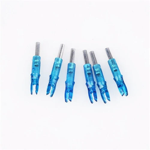 6pcs/lot Automatically ABS 44*6.2mm Led Lighted Arrow Nock Fits diameter Archery hunting Shooting arrow Accessories 4 color - Image 3