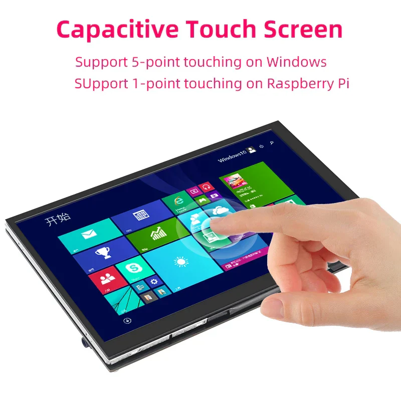 7" Portable Touch Screen Monitor IPS LCD 1024x600 for Raspberry Pi PC Laptop - Image 3
