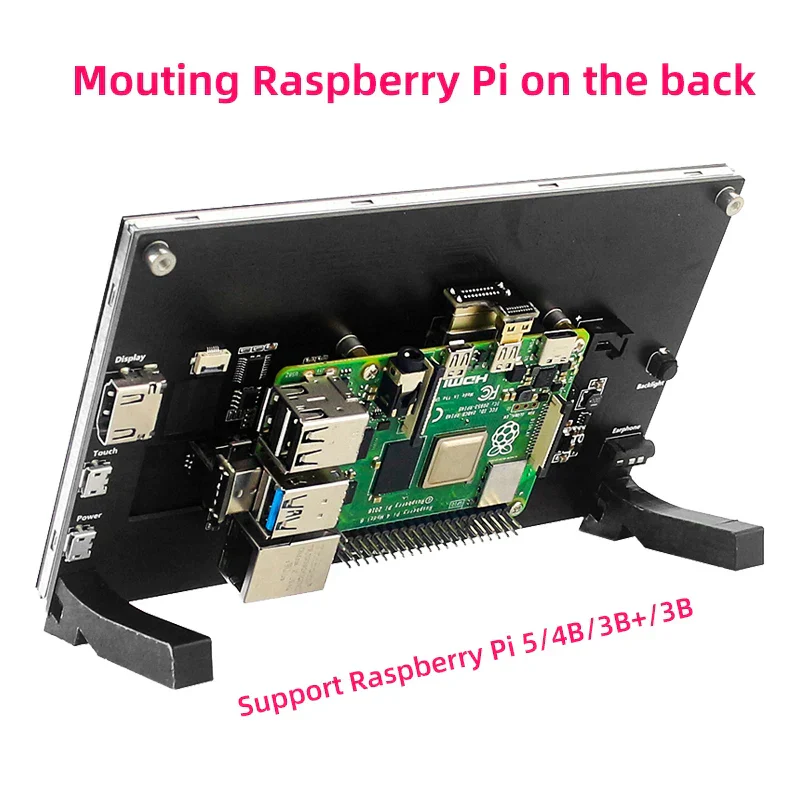 7" Portable Touch Screen Monitor IPS LCD 1024x600 for Raspberry Pi PC Laptop - Image 4
