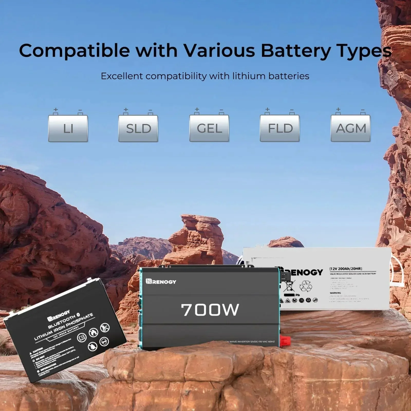 700W 12V Pure Sine Wave Inverter - Image 4