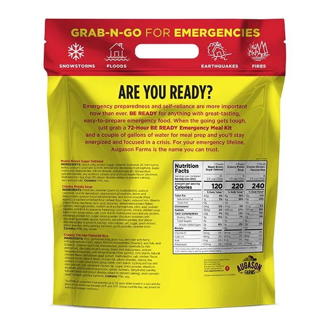 72-Hour 1-Person Emergency Food Supply Kit, 26 Servings (SC) - Image 2