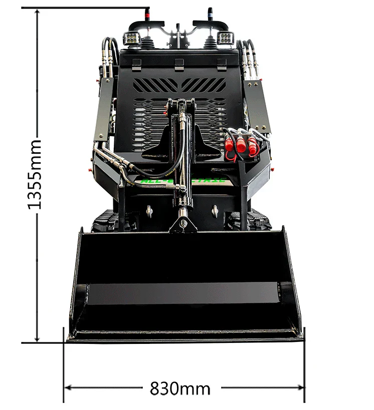 72V 16.4kWh Curiosity Mini Track Loader Skid Steer - Image 12