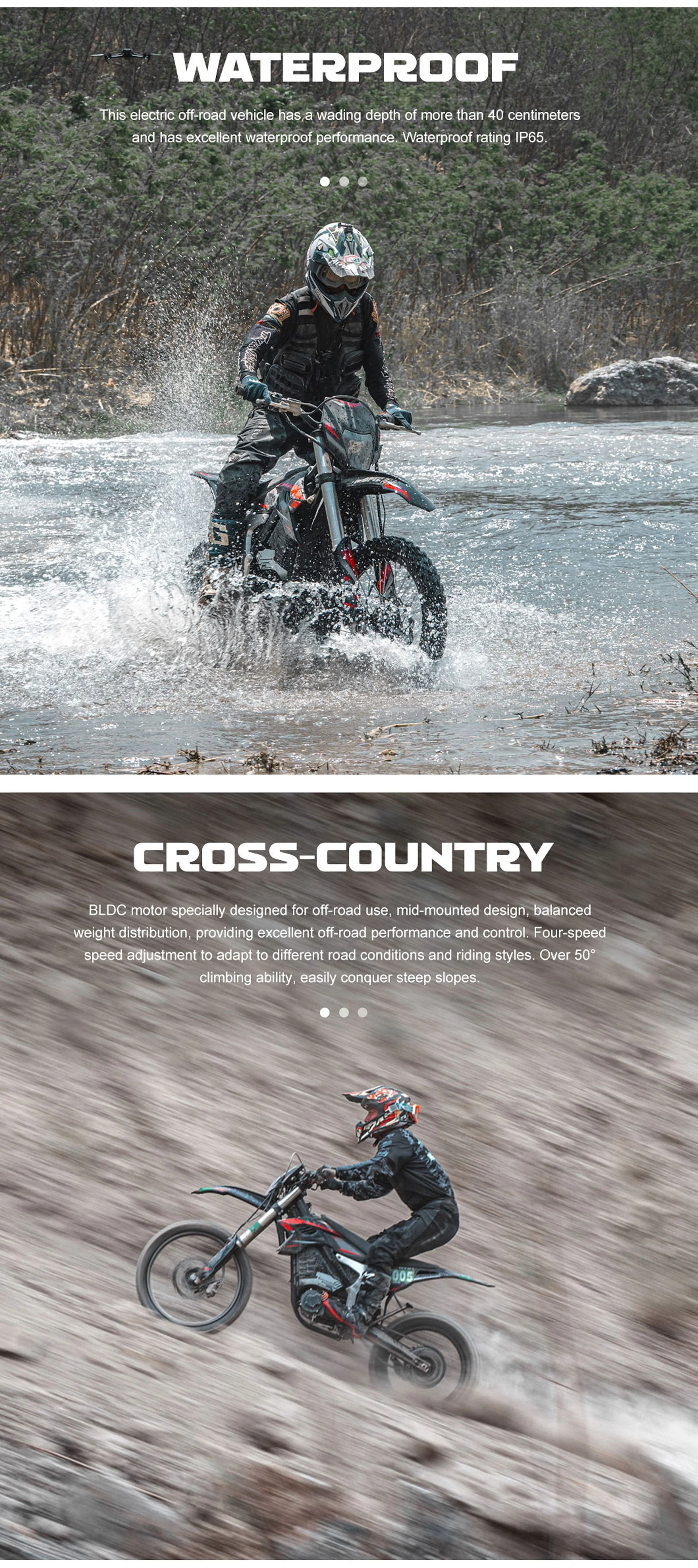 72V High Pro 12kW Electric Dirt Bike - Image 24