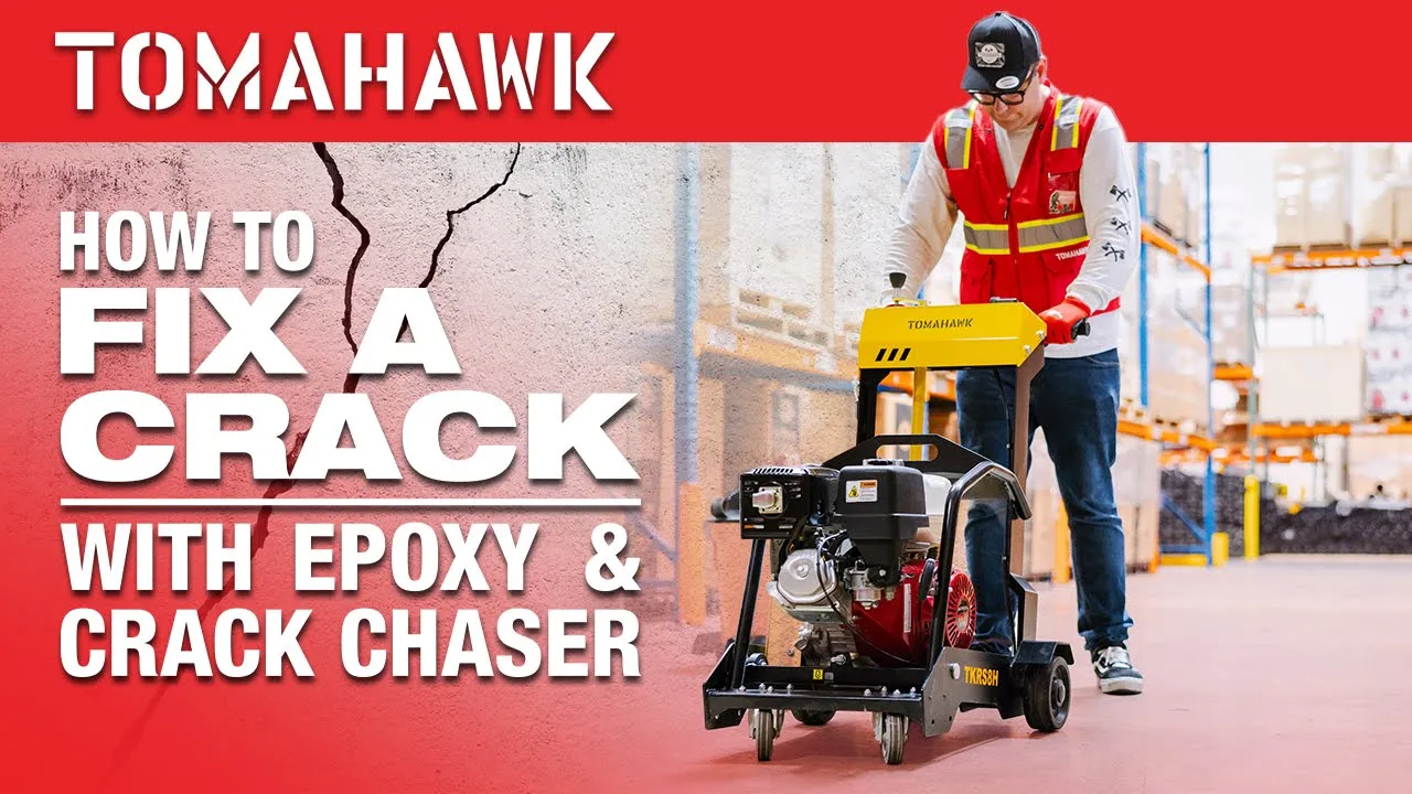 8" Crack Chaser Concrete Repair Saw with 13 HP Honda GX390 Engine - Image 3