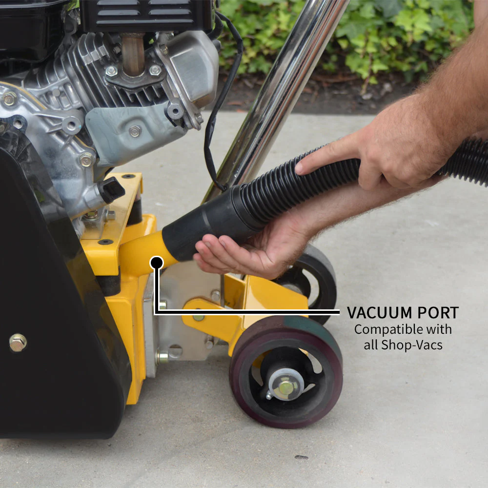 8” Gas Concrete Scarifier Planer Grinder with 5.5 HP Honda Engine Blade Bundle - Image 5