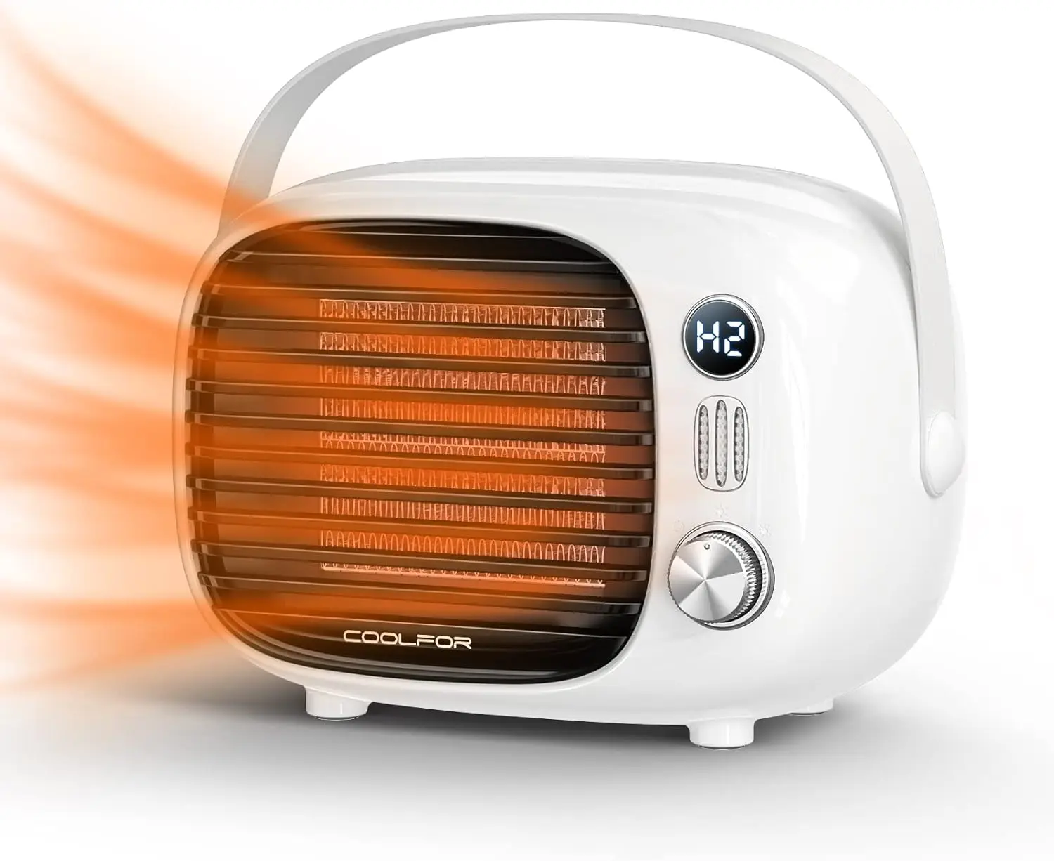 800W/500W Space Heater Quiet Ceramic Desk Heater with Temp Control for Home - Image 7