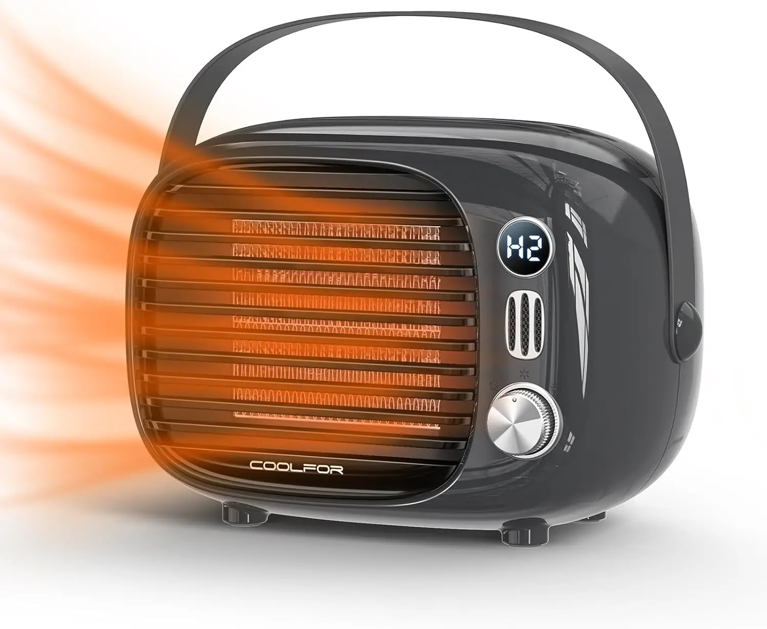 800W/500W Space Heater Quiet Ceramic Desk Heater with Temp Control for Home - Image 8