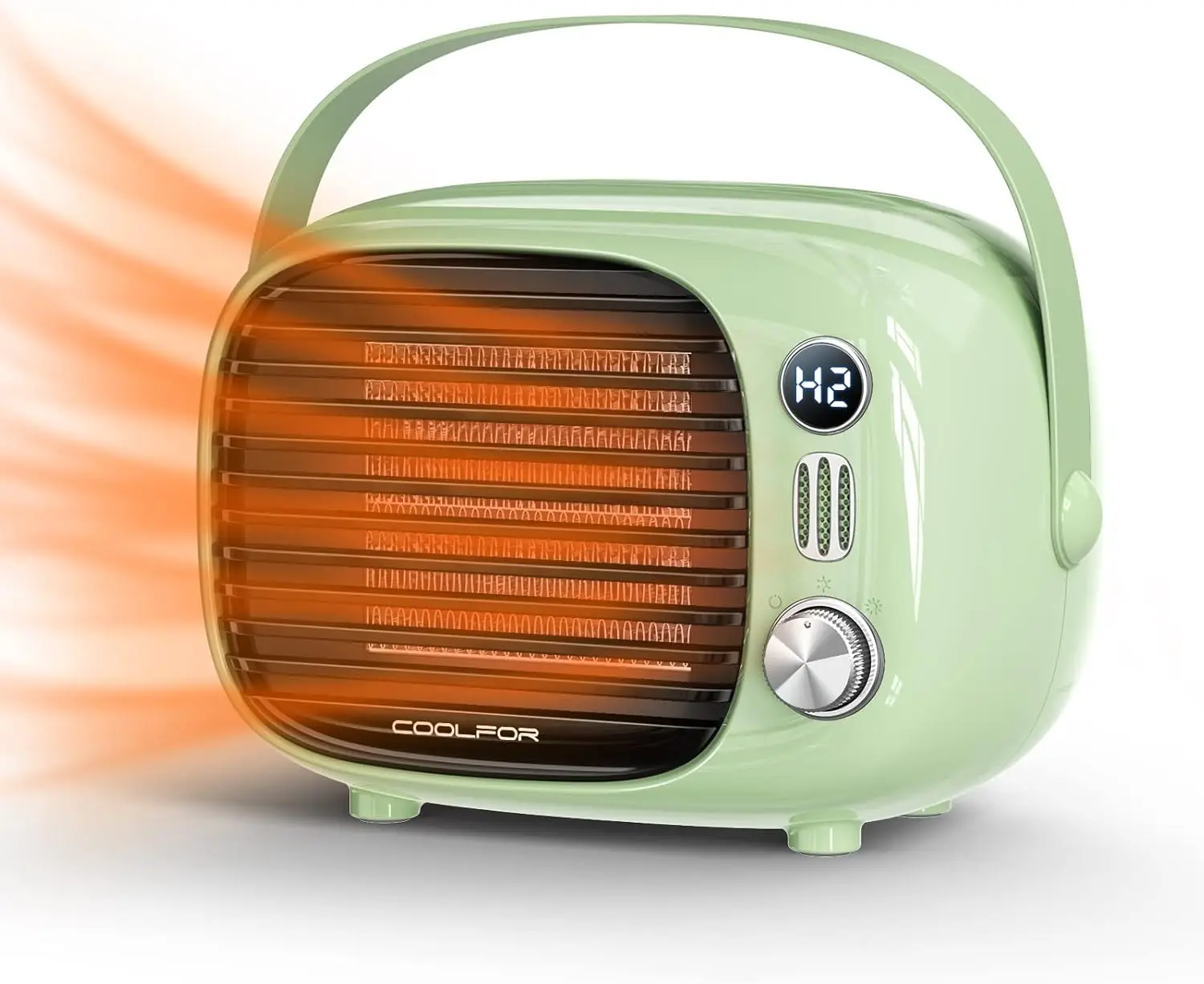 800W/500W Space Heater Quiet Ceramic Desk Heater with Temp Control for Home - Image 9