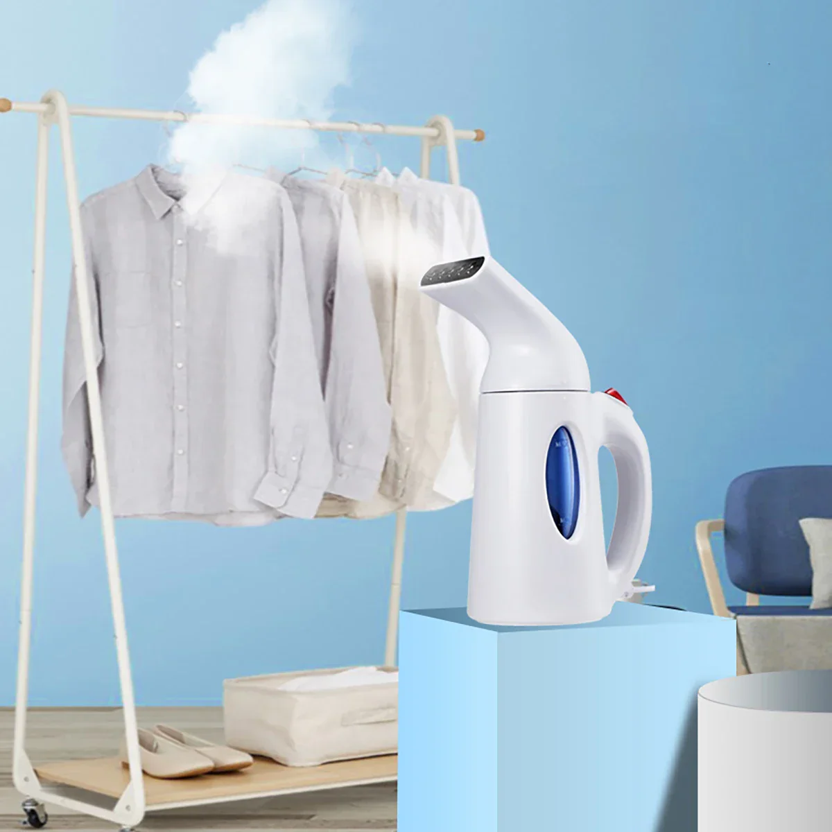 850W Foldable Handheld Garment Steamer Travel Portable Steam Iron Clothes - Image 2