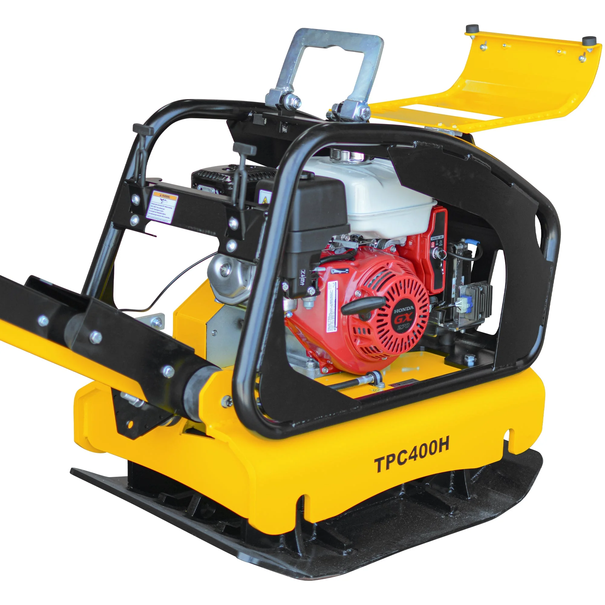 9HP Reverse Plate Compactor Honda GX270 Electric Start 11,690 lbs/ft² for Granular Cohesive Soil Compaction - Image 2