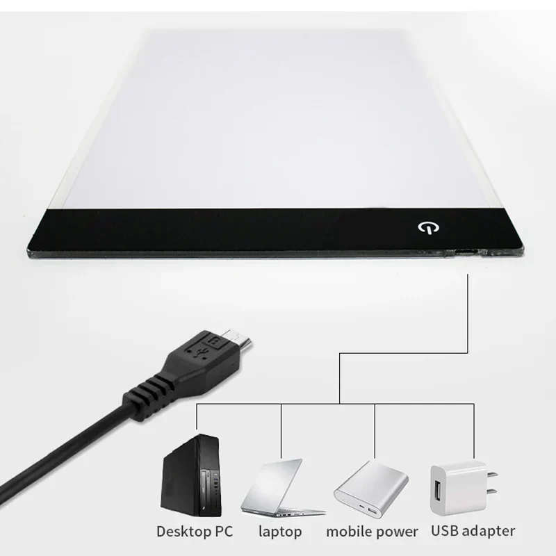 A5 LED Drawing Copy Pad Dimmable Light Board Adjustable Art Tablet Educational Toy - Image 5
