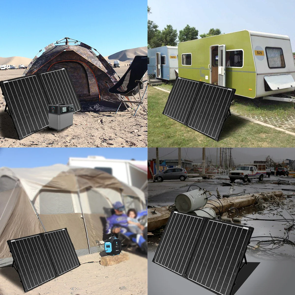 ACOPower 100w 12v Portable Solar Panel kit, Foldable Mono Suitcase, proteusX Waterproof 20A Charge Controller - Image 7