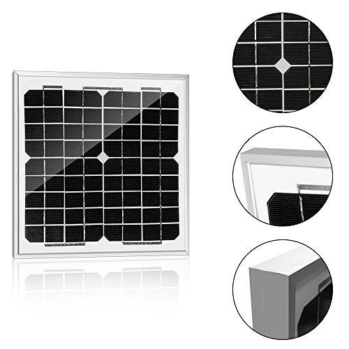 ACOPower 10W 12V Solar Charger Kit, 5A Charge Controller with Alligator Clips - Image 7
